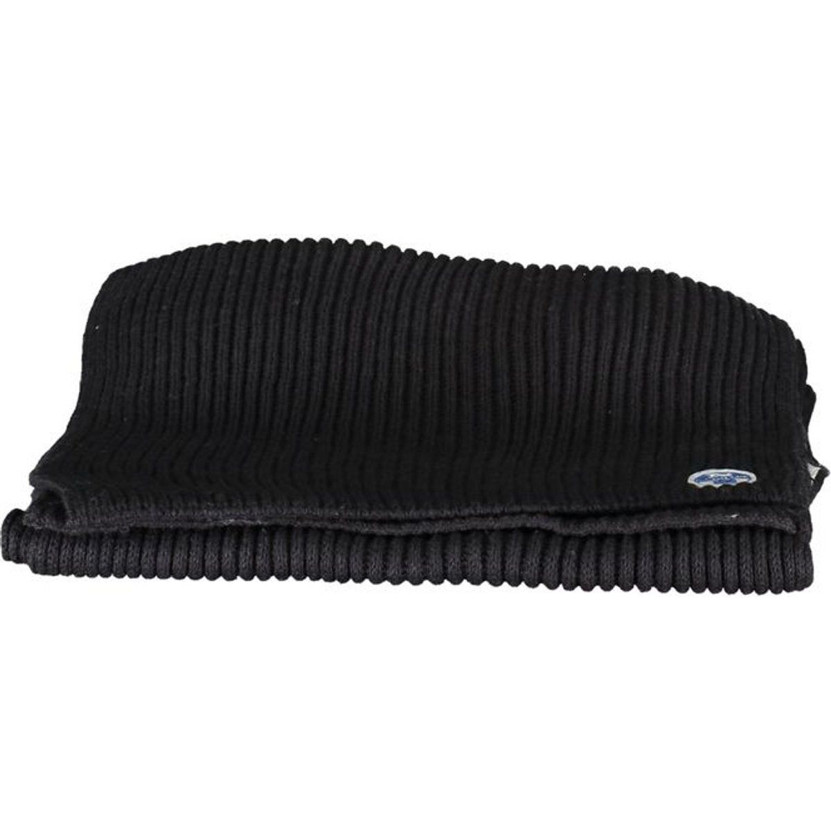 Zeitloser Schal aus Merino-Rippstrick