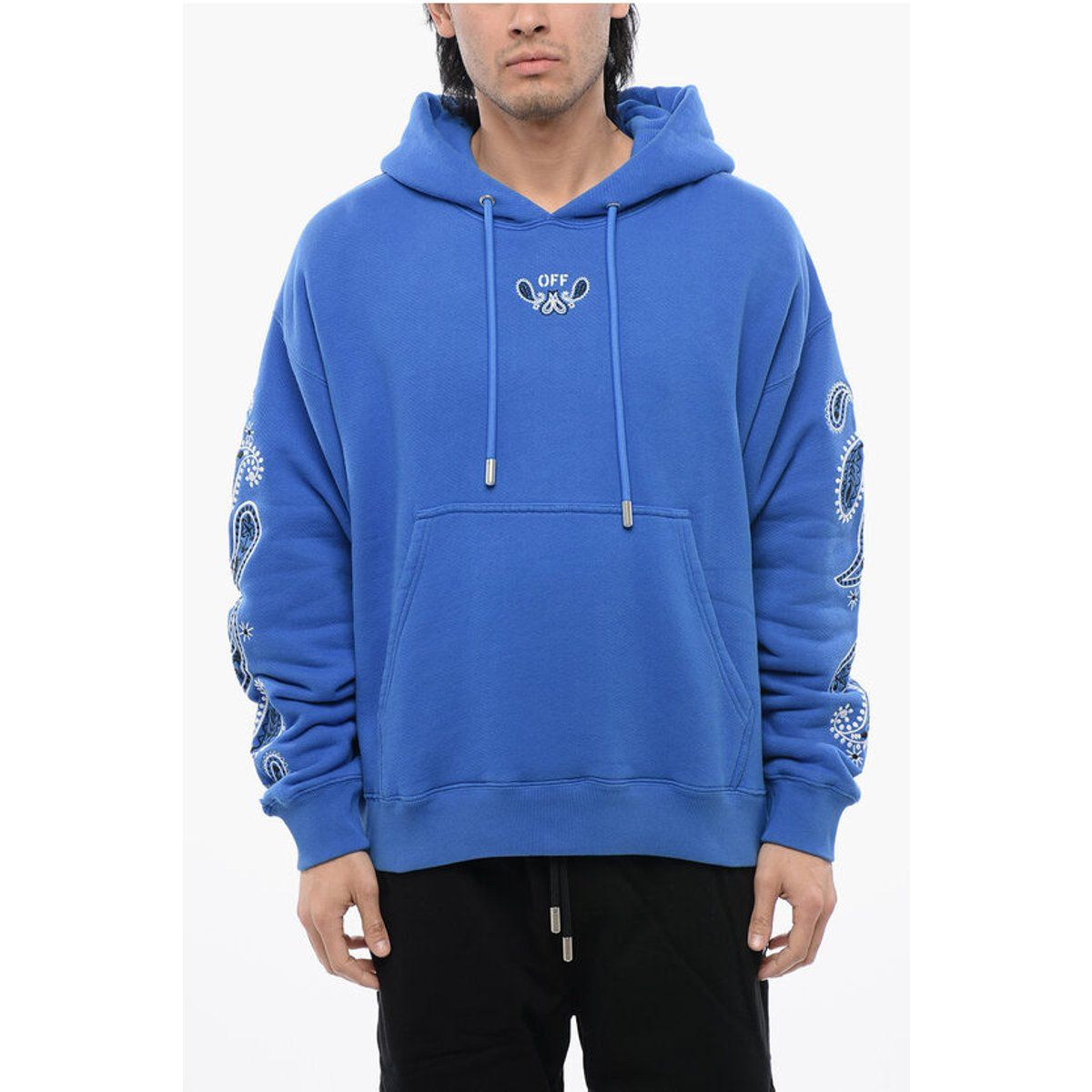 Hoodie mit Bandana-Arrow-Stickerei