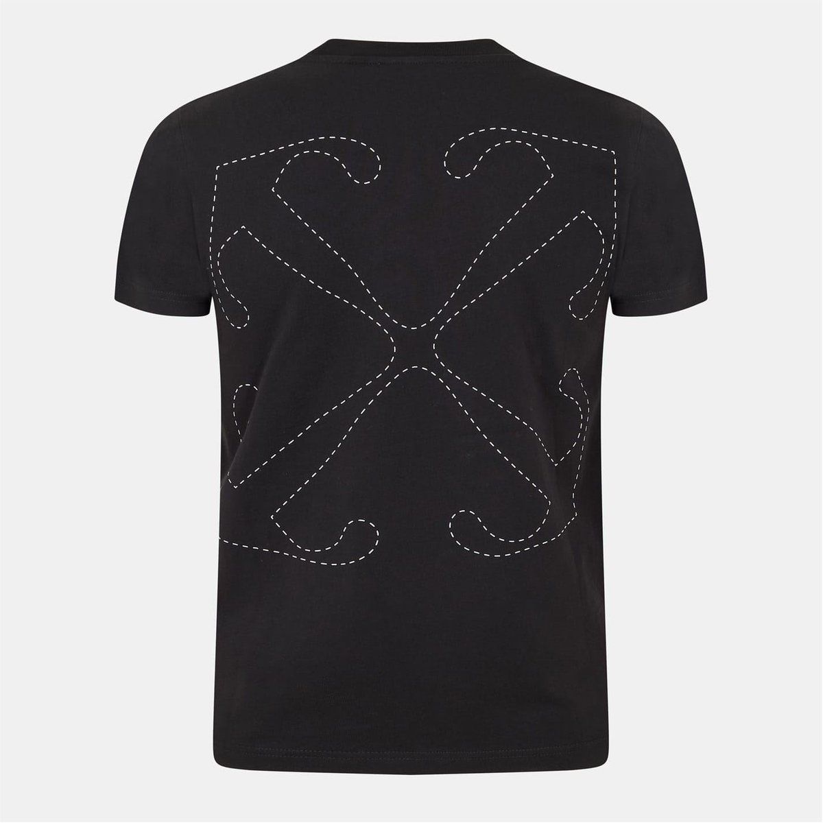 T-Shirt mit Pfeil-Ziernähten