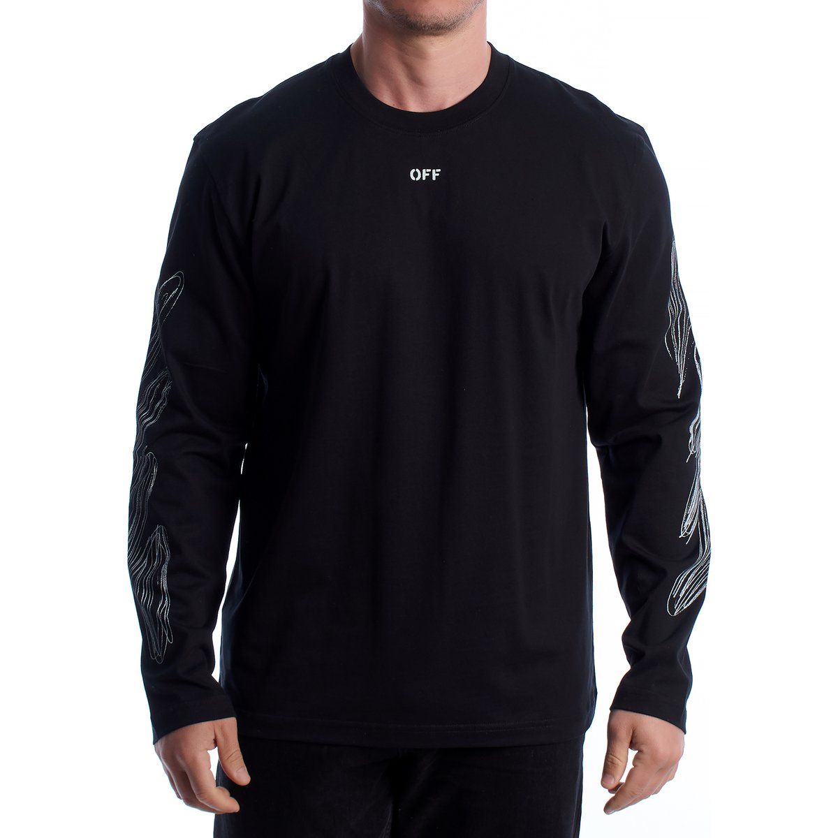 Langarmshirt mit Scribble-Grafik