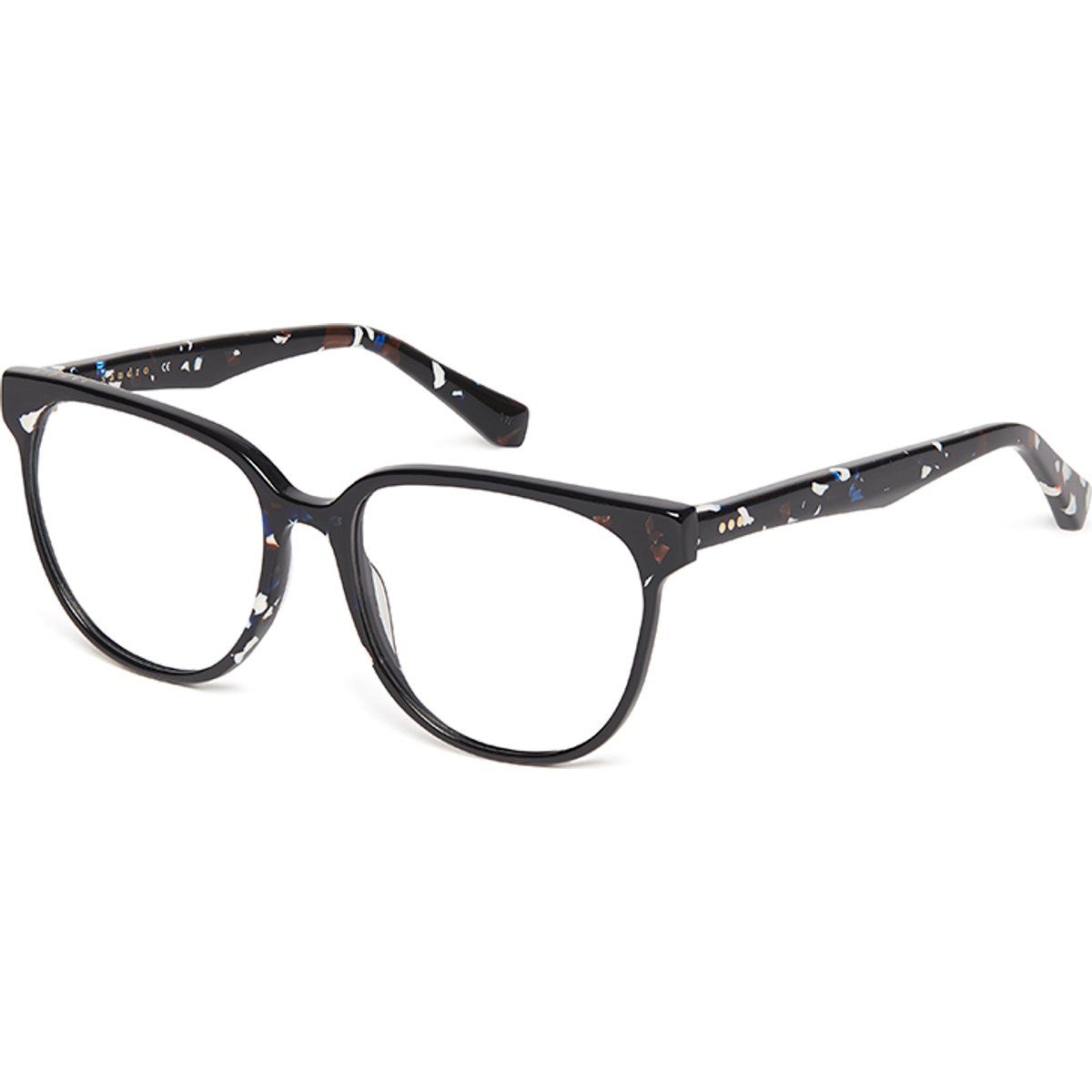 Chicke Vollrandbrille mit Sprenkelmuster