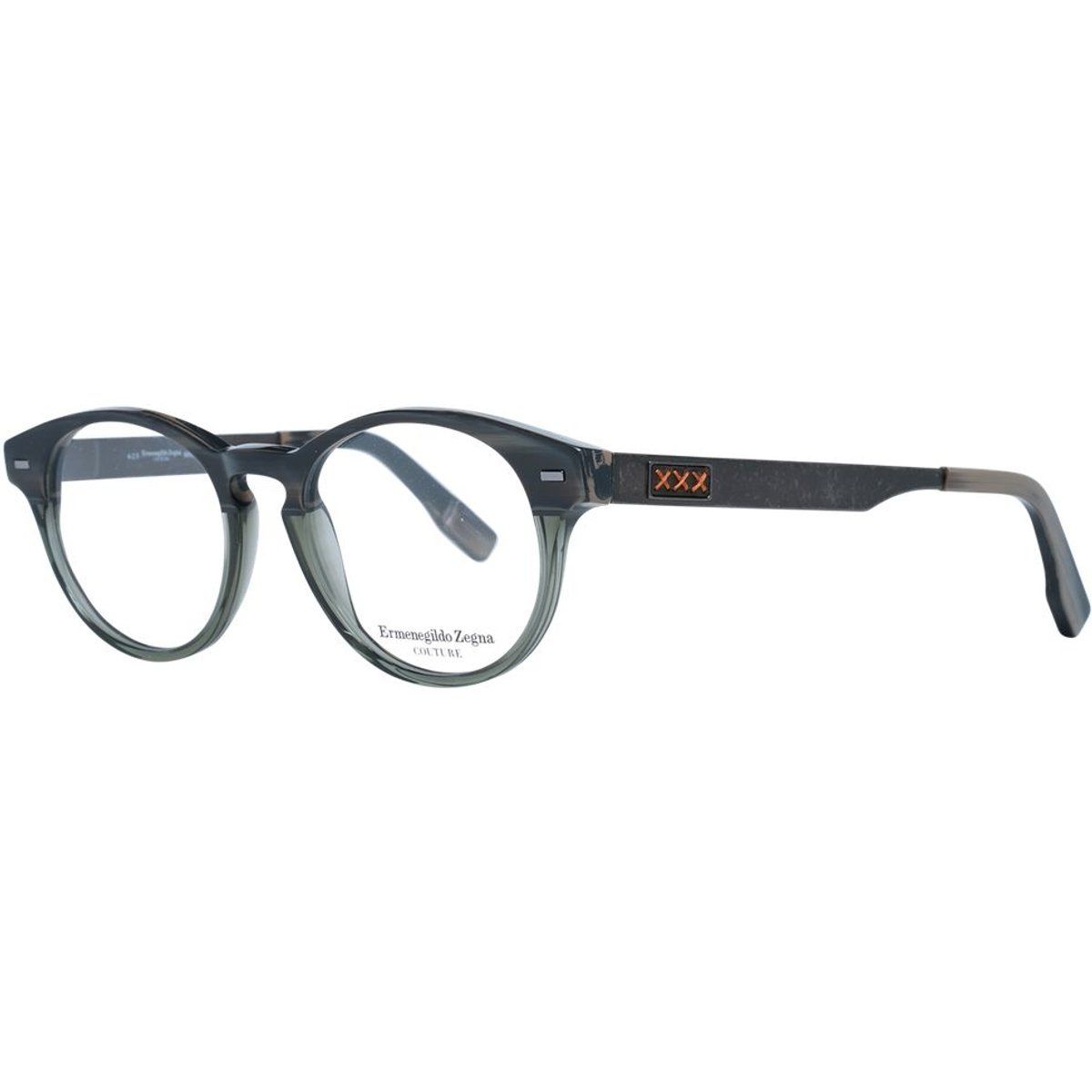 Elegante Runde Zweifarbige Brille