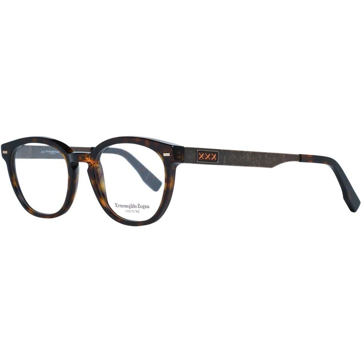 Klassische Runde Brille in Schildpatt-Optik
