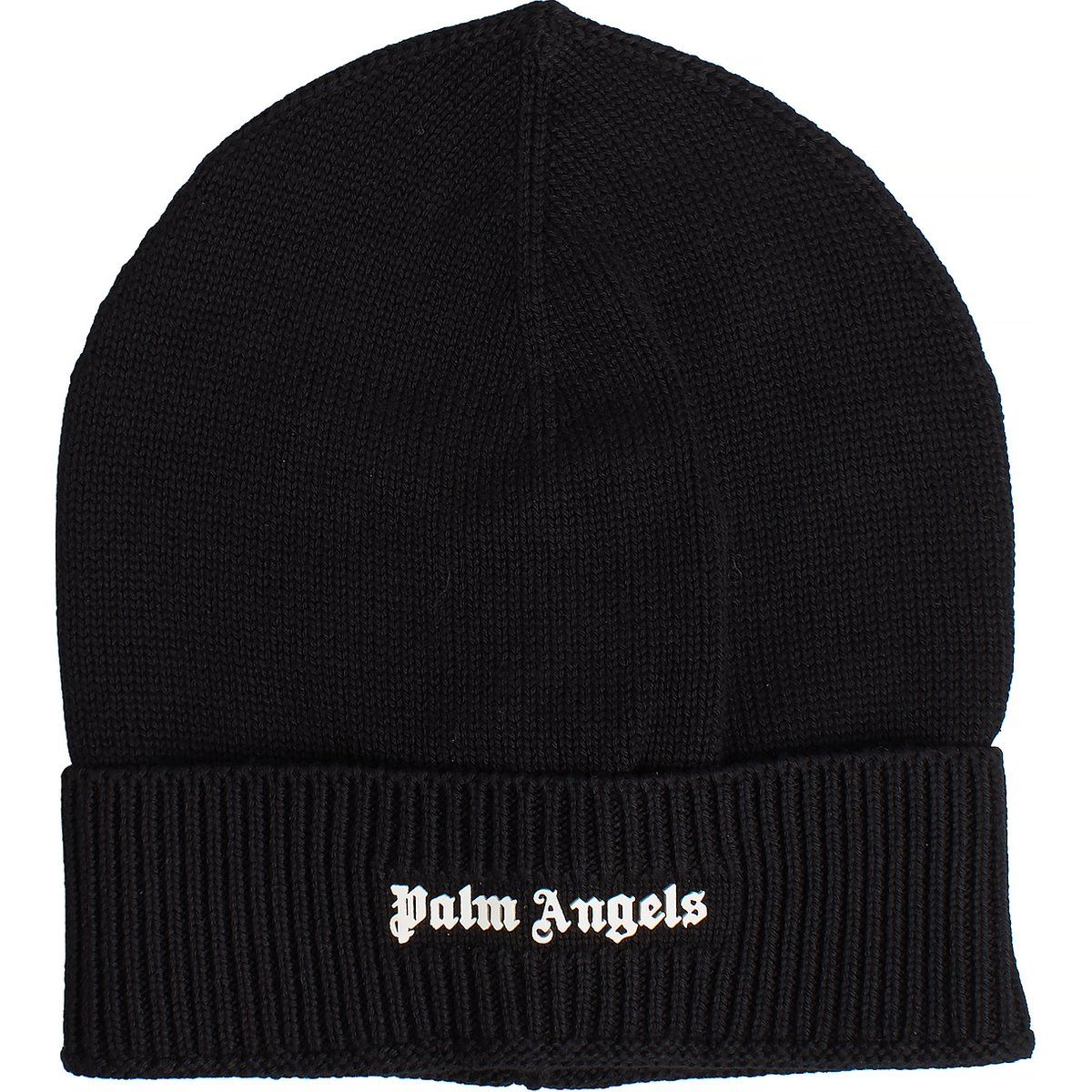 Rippstrick-Beanie mit Logo-Detail