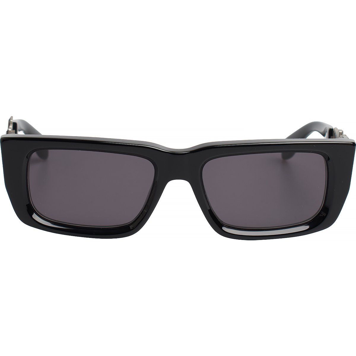 Rechteckige Slim-Sonnenbrille mit Logo