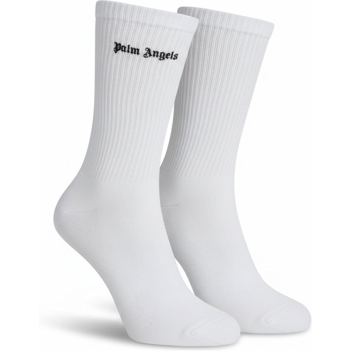 Gerippte Crew-Socken mit Logo