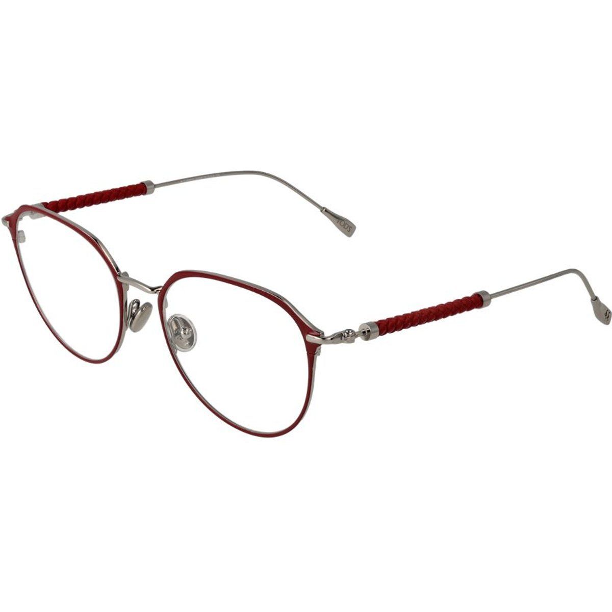 Runde Metallbrille mit geflochtenen Bügeln