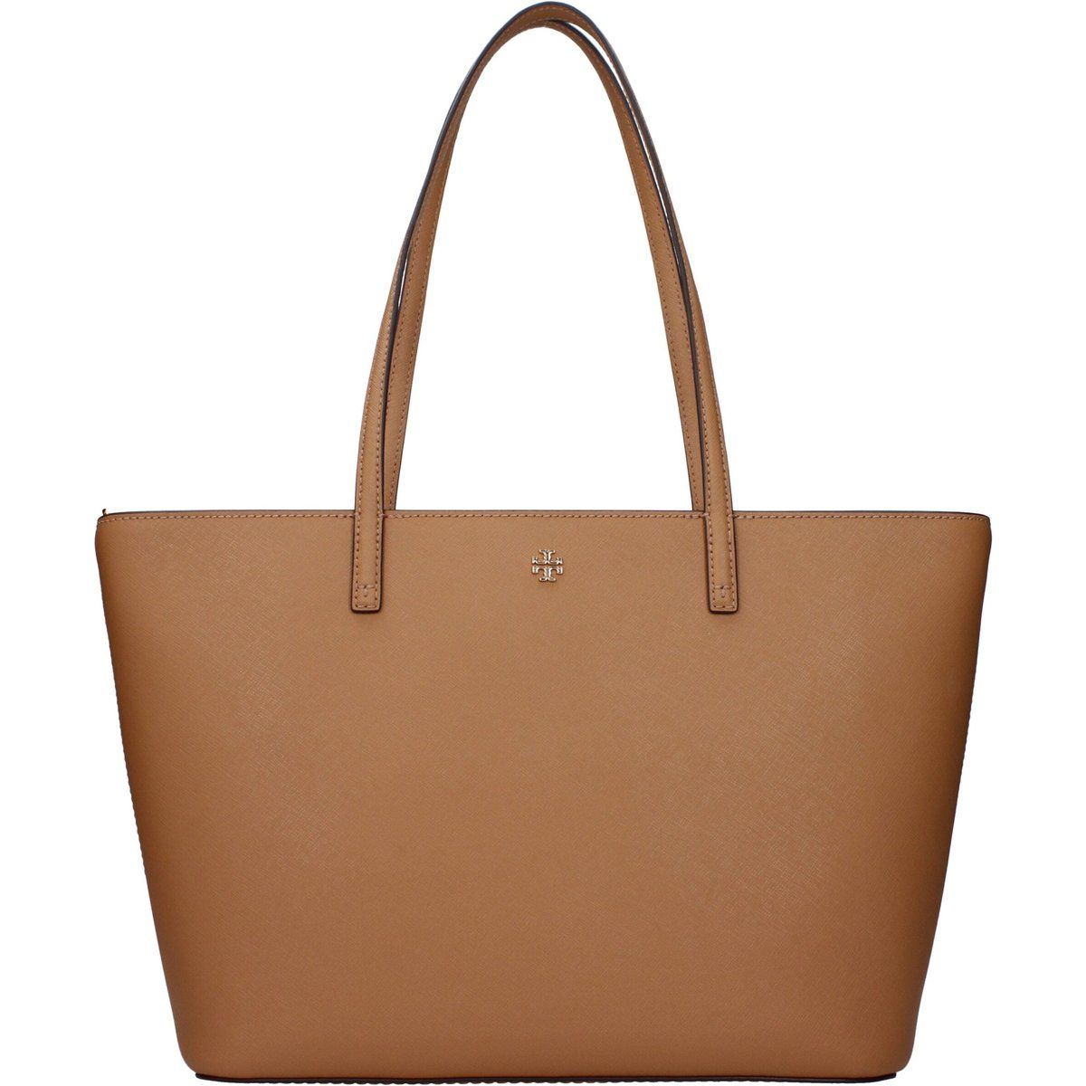 Klassischer Leder-Shopper mit Logo