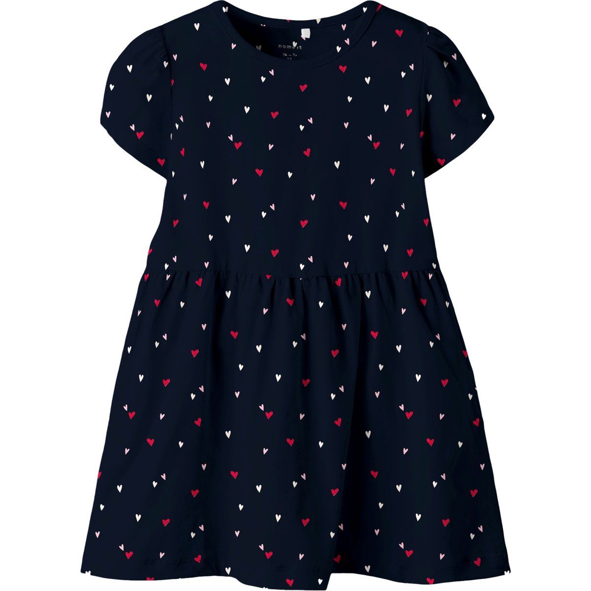 Sweatkleid mit Glitzer-Herz-Print