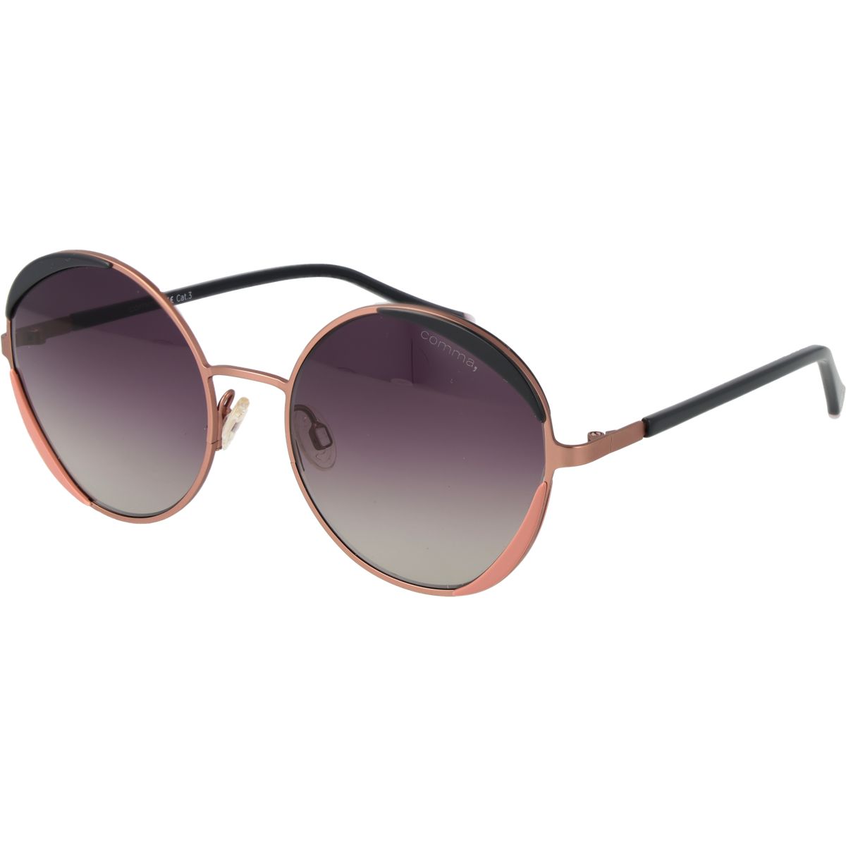 Runde Oversize-Sonnenbrille mit Farbverlauf