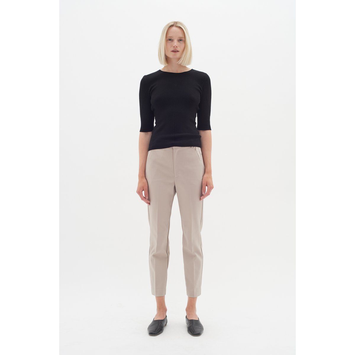 Slim-Fit Anzughose in Beige