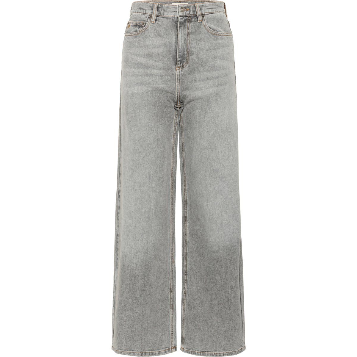 Geradliniges Wide-Leg mit hohem Bund
