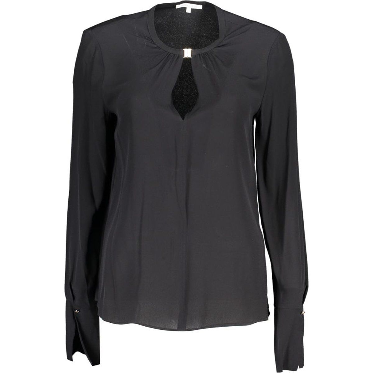 Elegante Keyhole-Bluse mit Langarm
