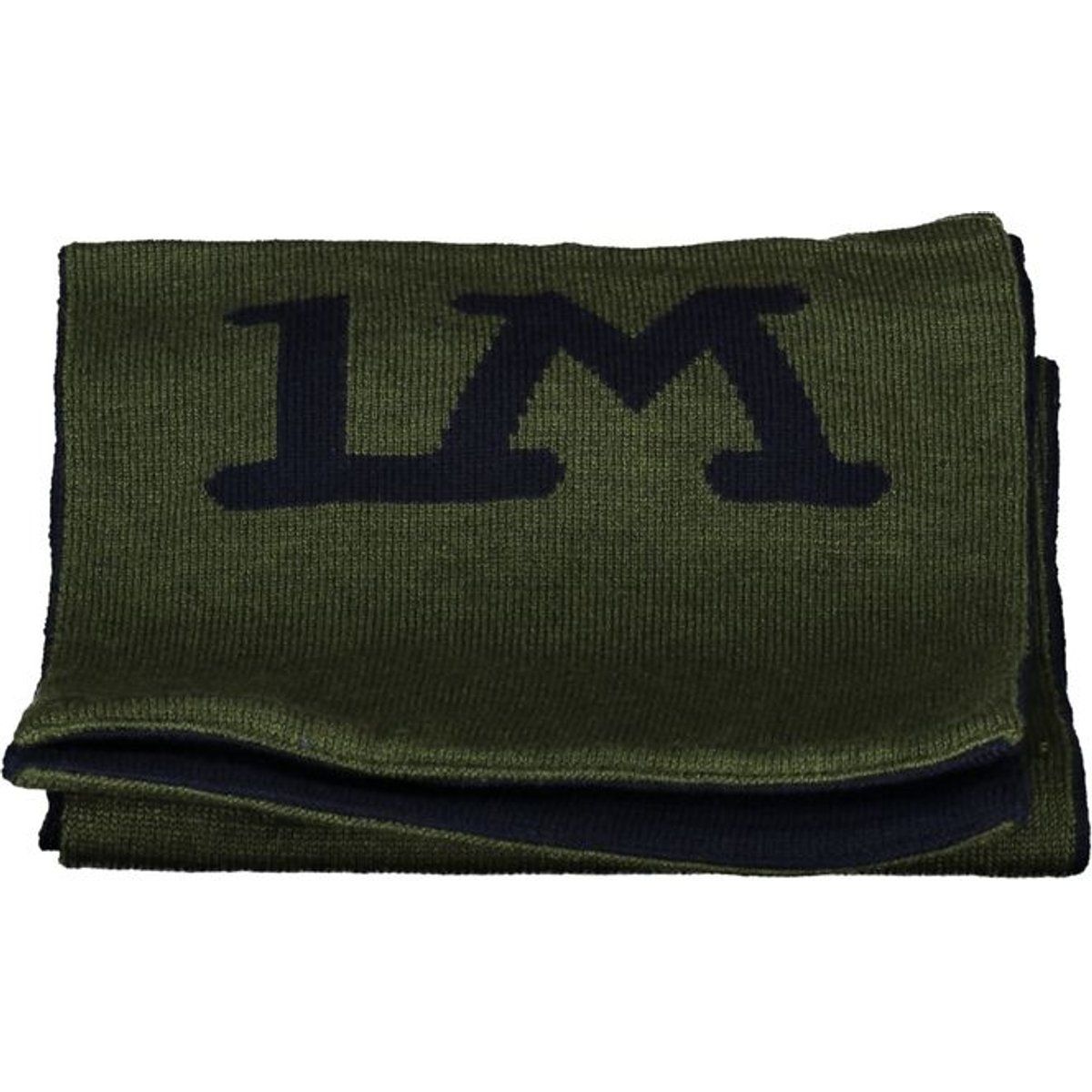 Strickschal mit Kontrast-Logo