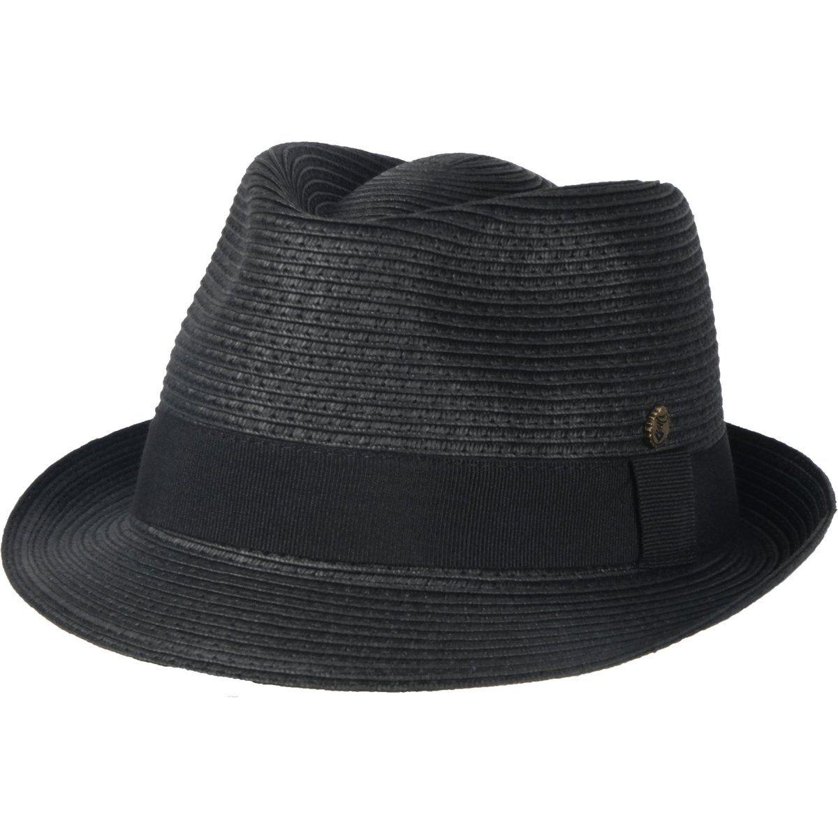Klassischer Trilbyhut aus Strohgeflecht