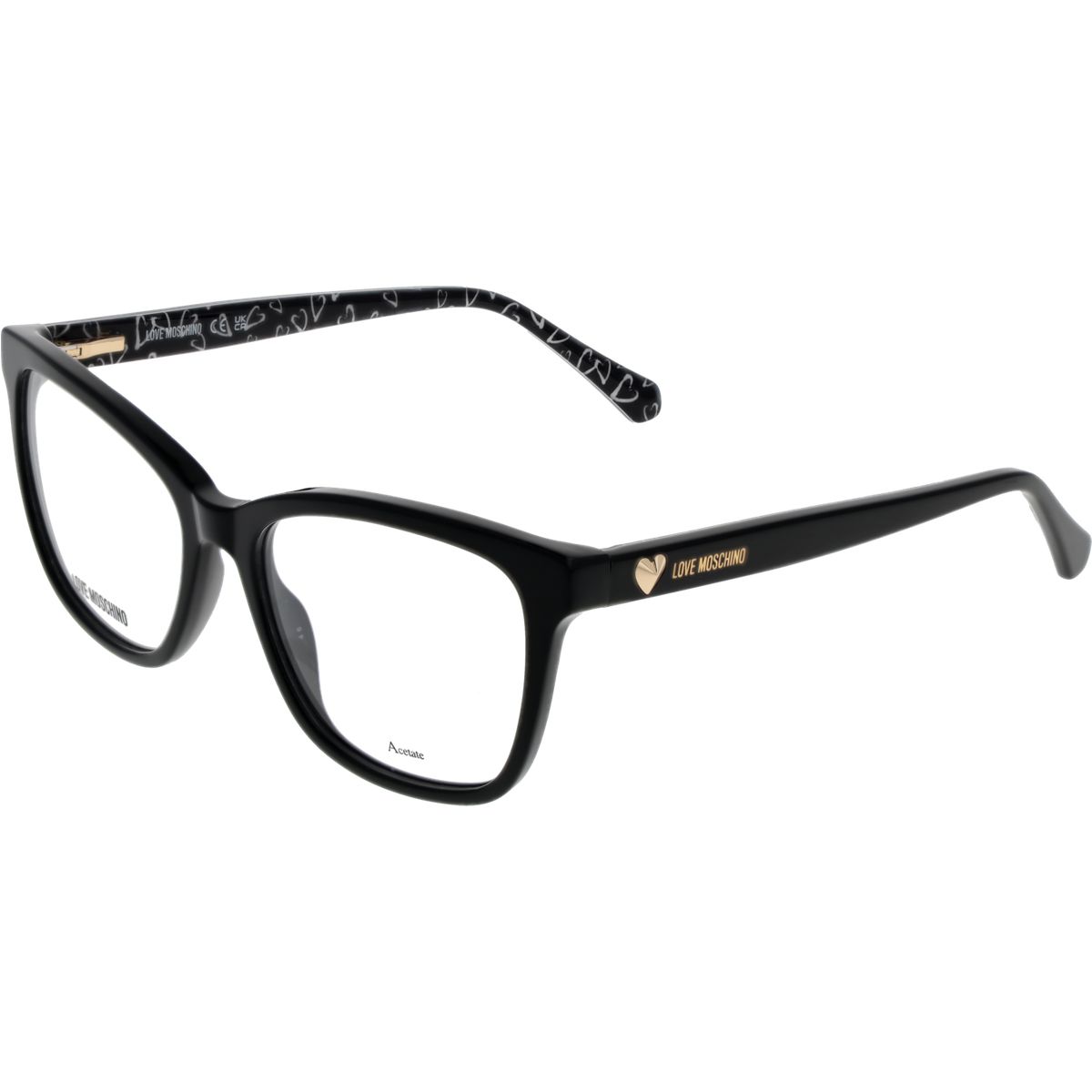Schwarze Butterfly-Acetat-Brillenfassung