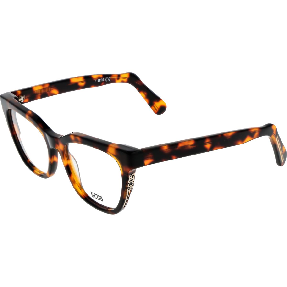 Cat-Eye Acetatbrille mit Schildpattmuster