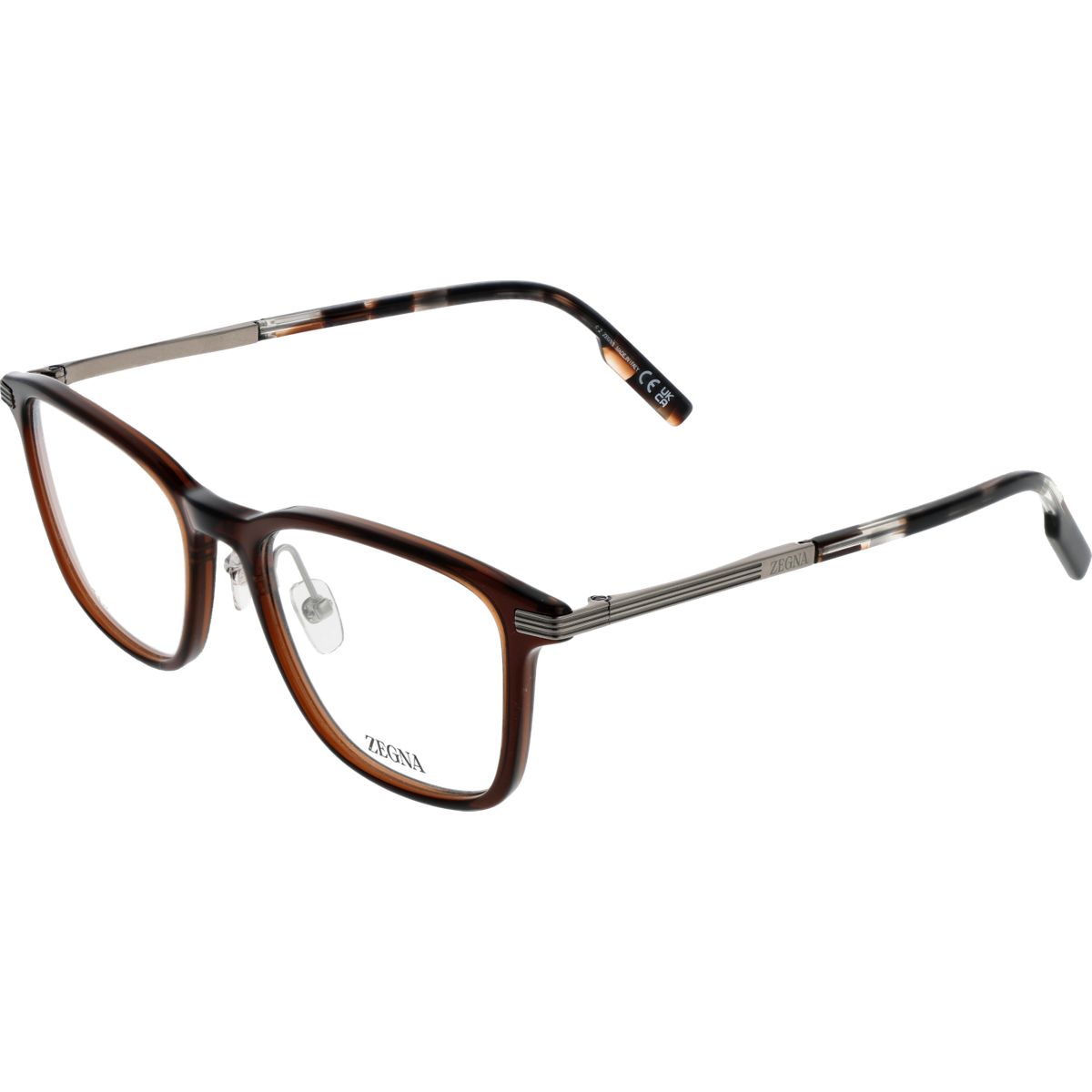 Eckige braune Schildpatt-Brille