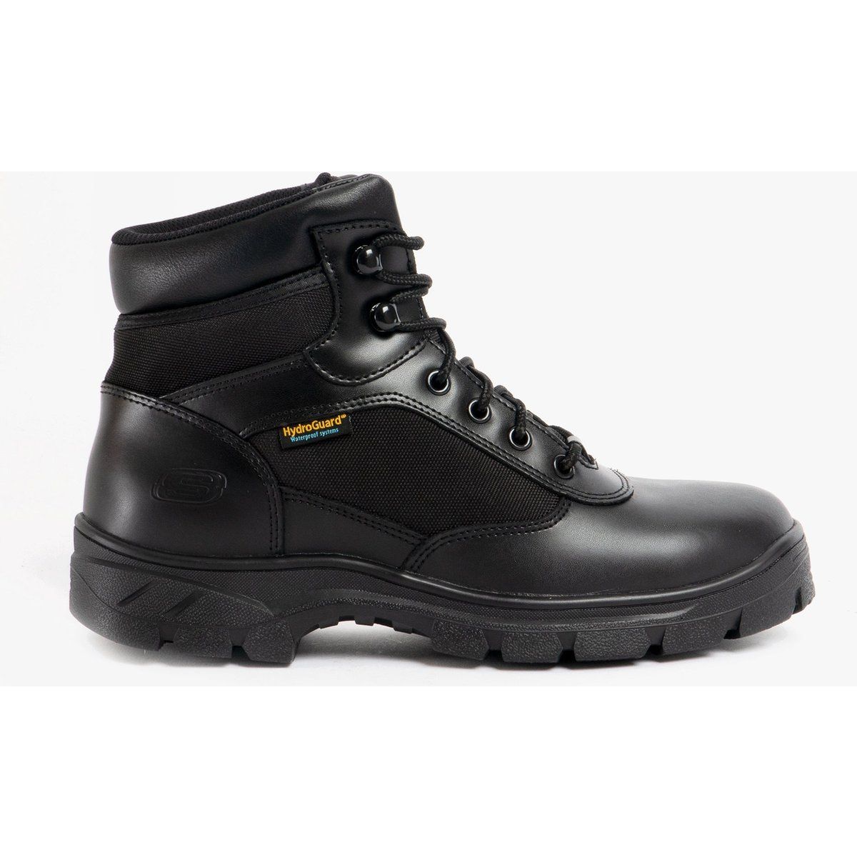 Skechers Work 77526EC/BLK WASCANA - BENEN Herren Leder Taktische Stiefel Schwarz