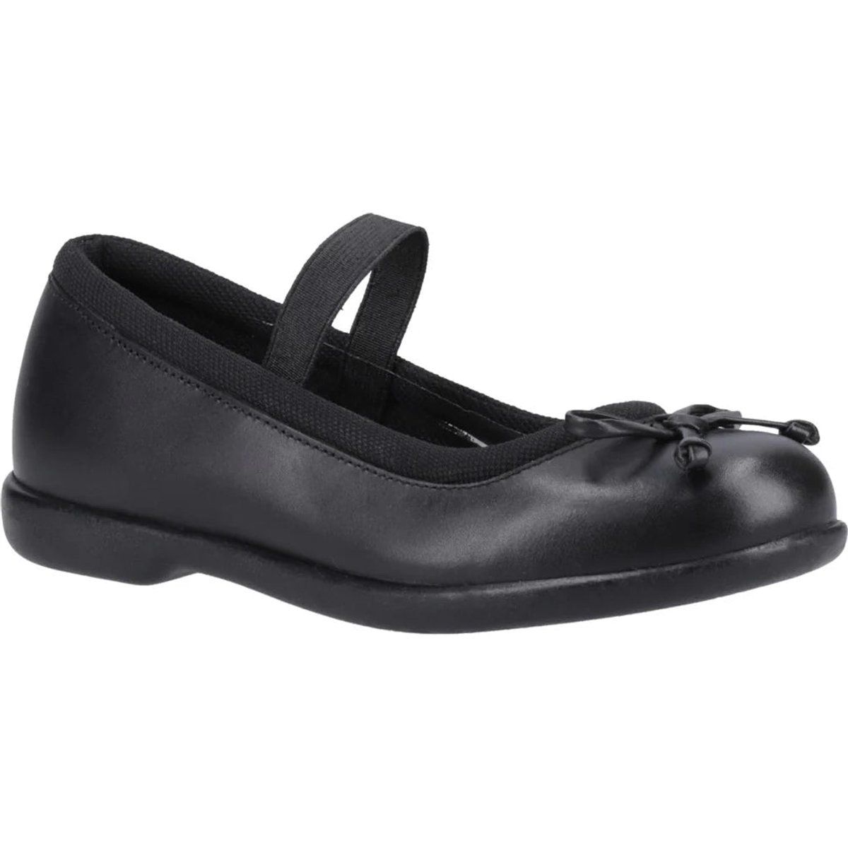 Schwarze Mary Jane Schuhe aus Leder