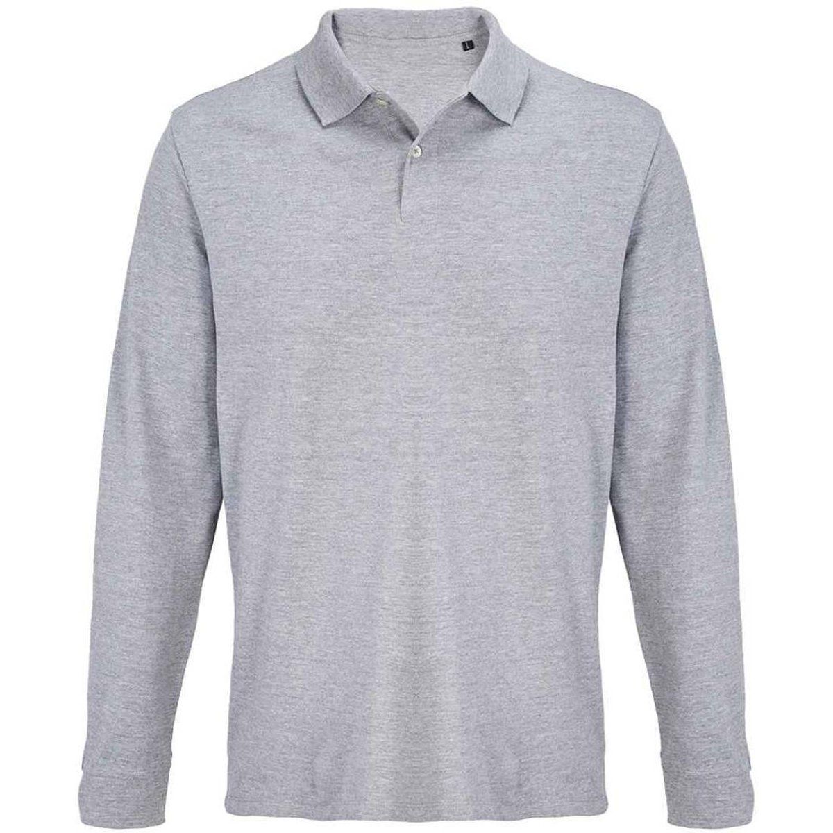 Herren Langarm Piqué Polo Shirt