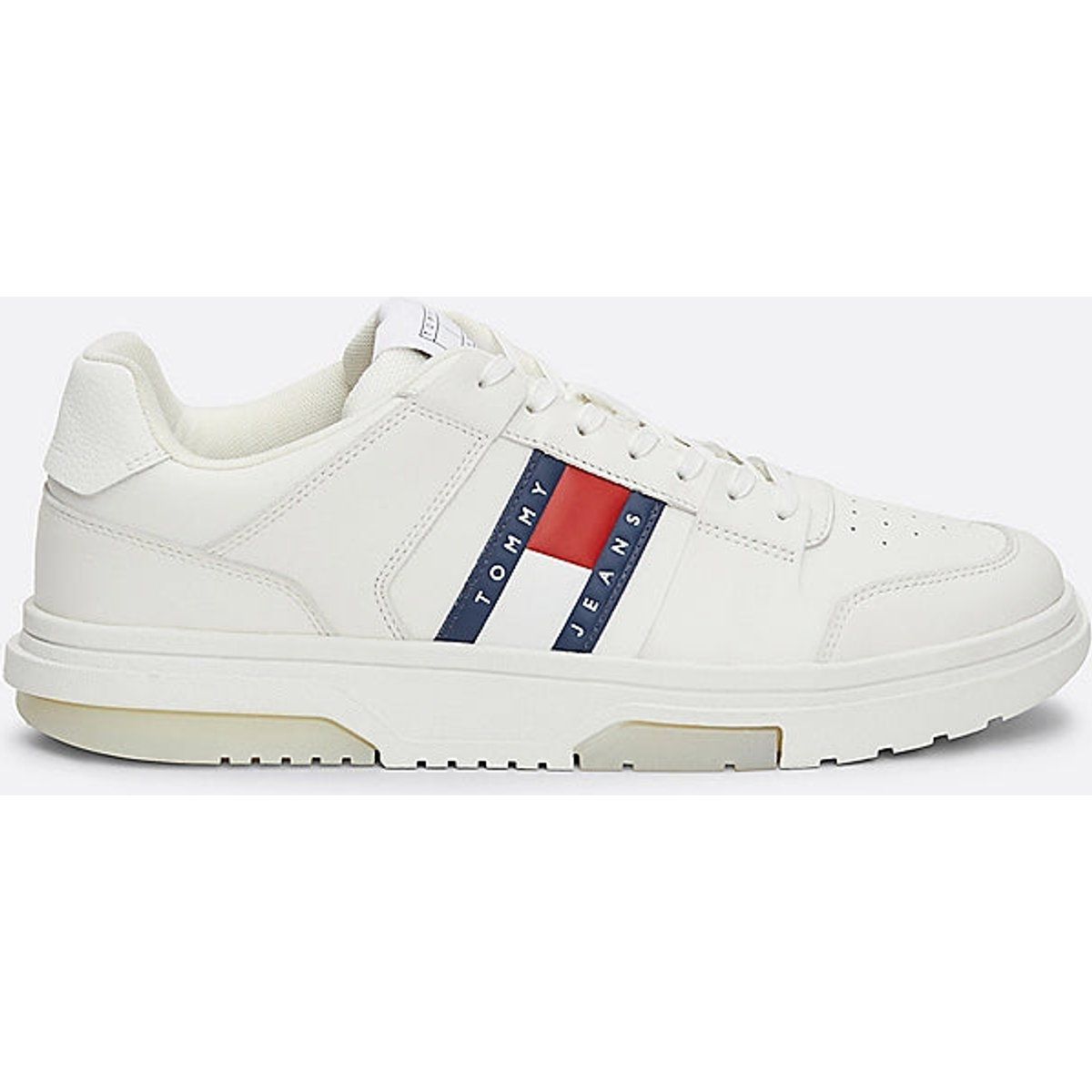 Retro-inspirierter Leder-Court-Sneaker