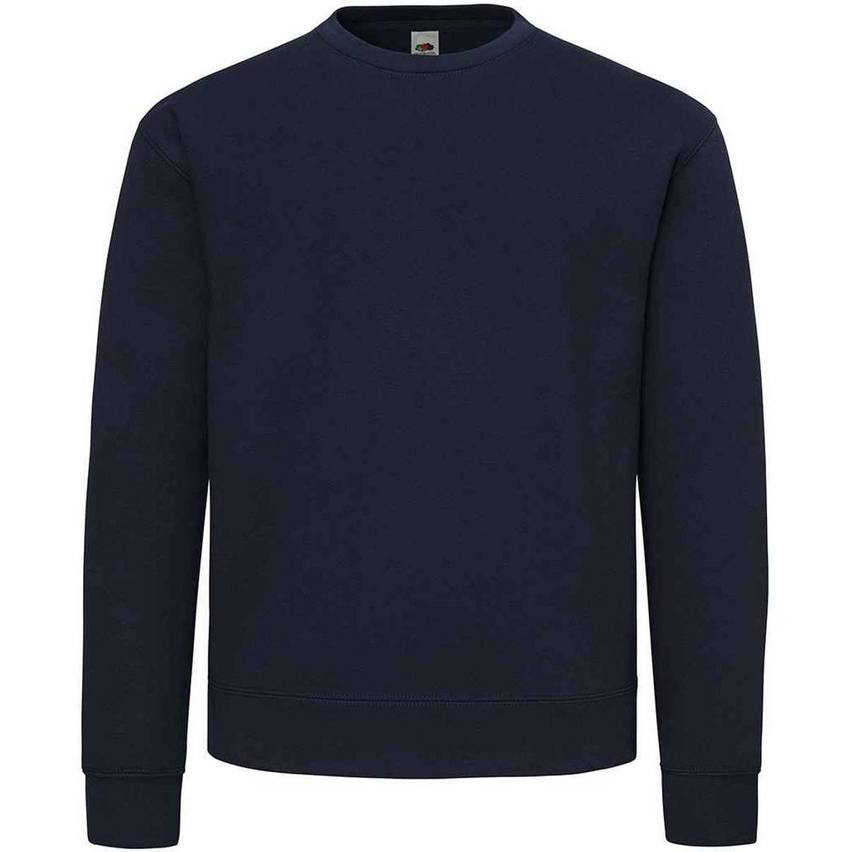 Klassisches marineblaues Sweatshirt aus Baumwollmischung