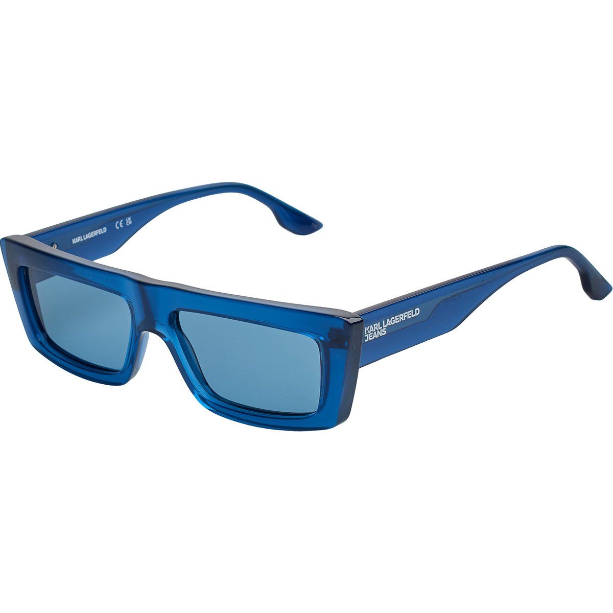 Unisex Sonnenbrille mit rechteckigem Rahmen
