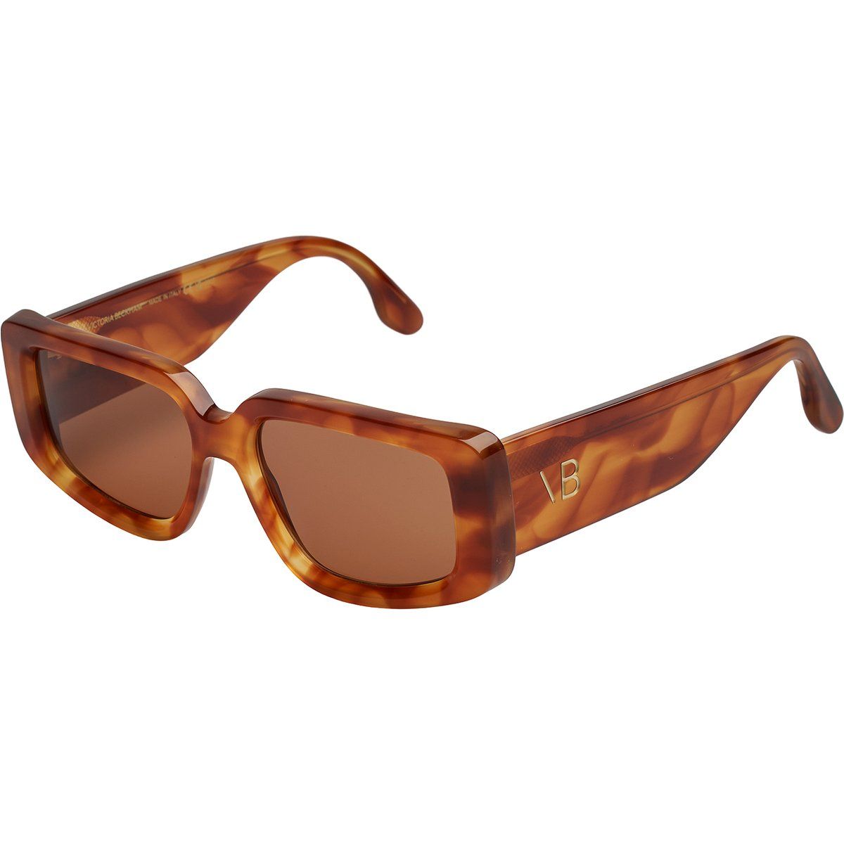 Rechteckige Sonnenbrille mit Acetatrahmen