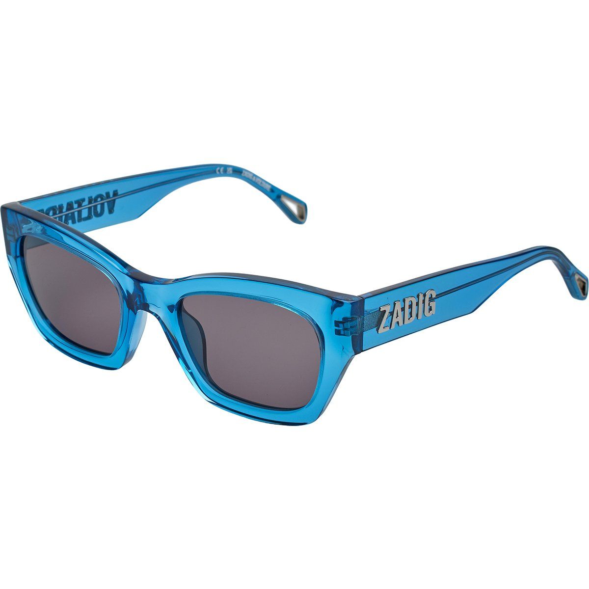 Rechteckige Sonnenbrille mit Acetatrahmen