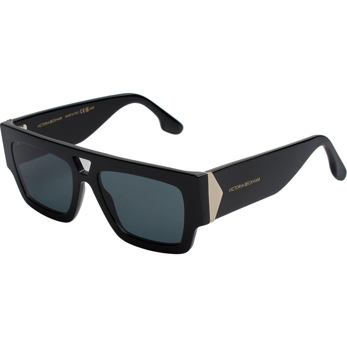 Rechteckige Sonnenbrille aus dickem Acetat