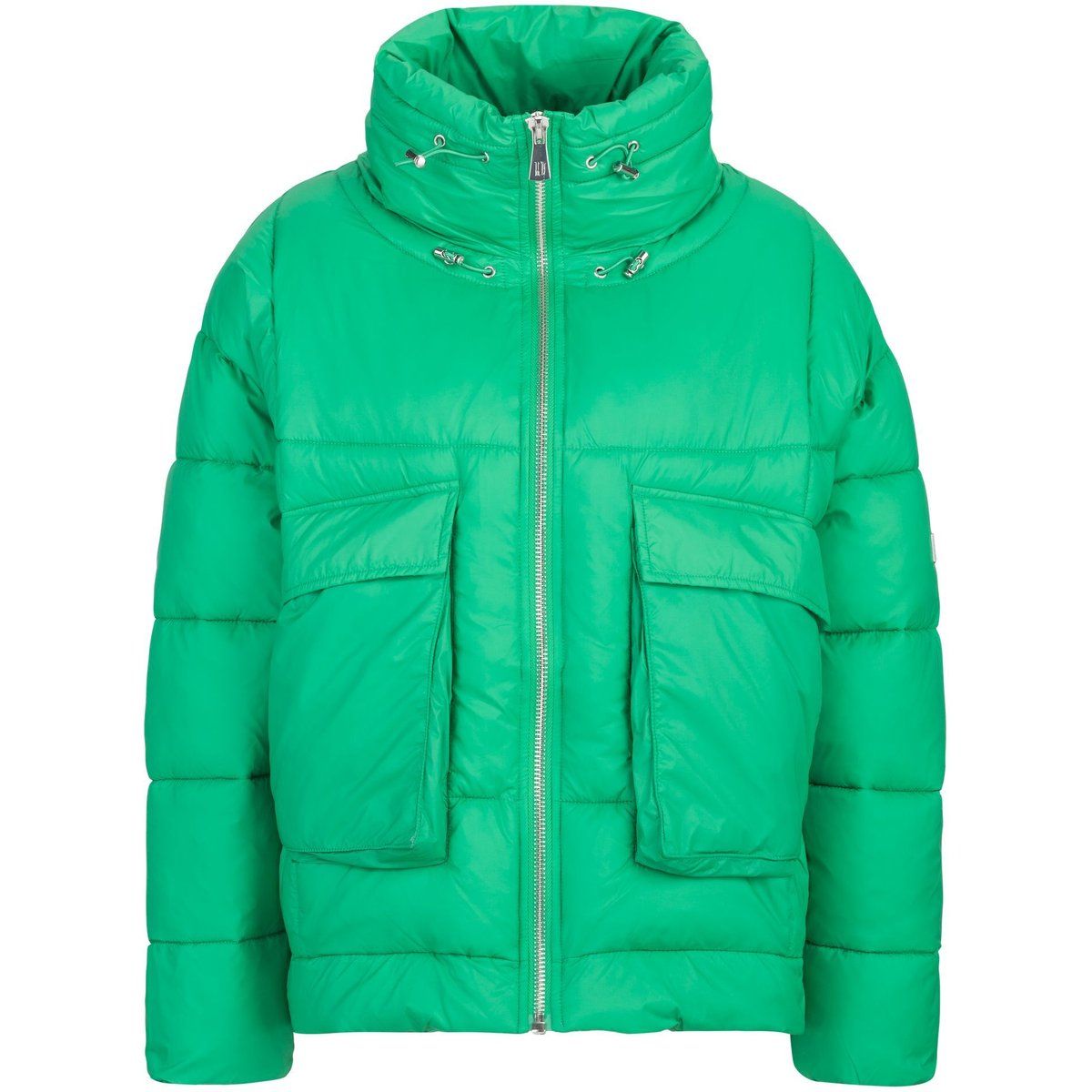Gepolsterte Pufferjacke mit hohem Kragen