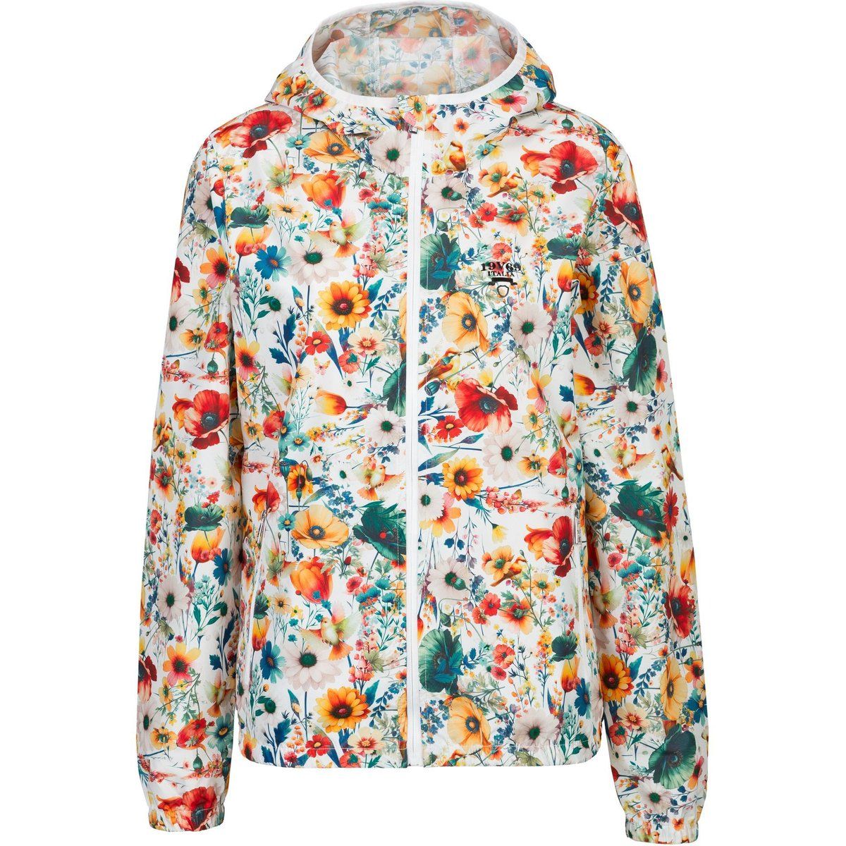 Leichte Regenjacke mit Blumenmuster