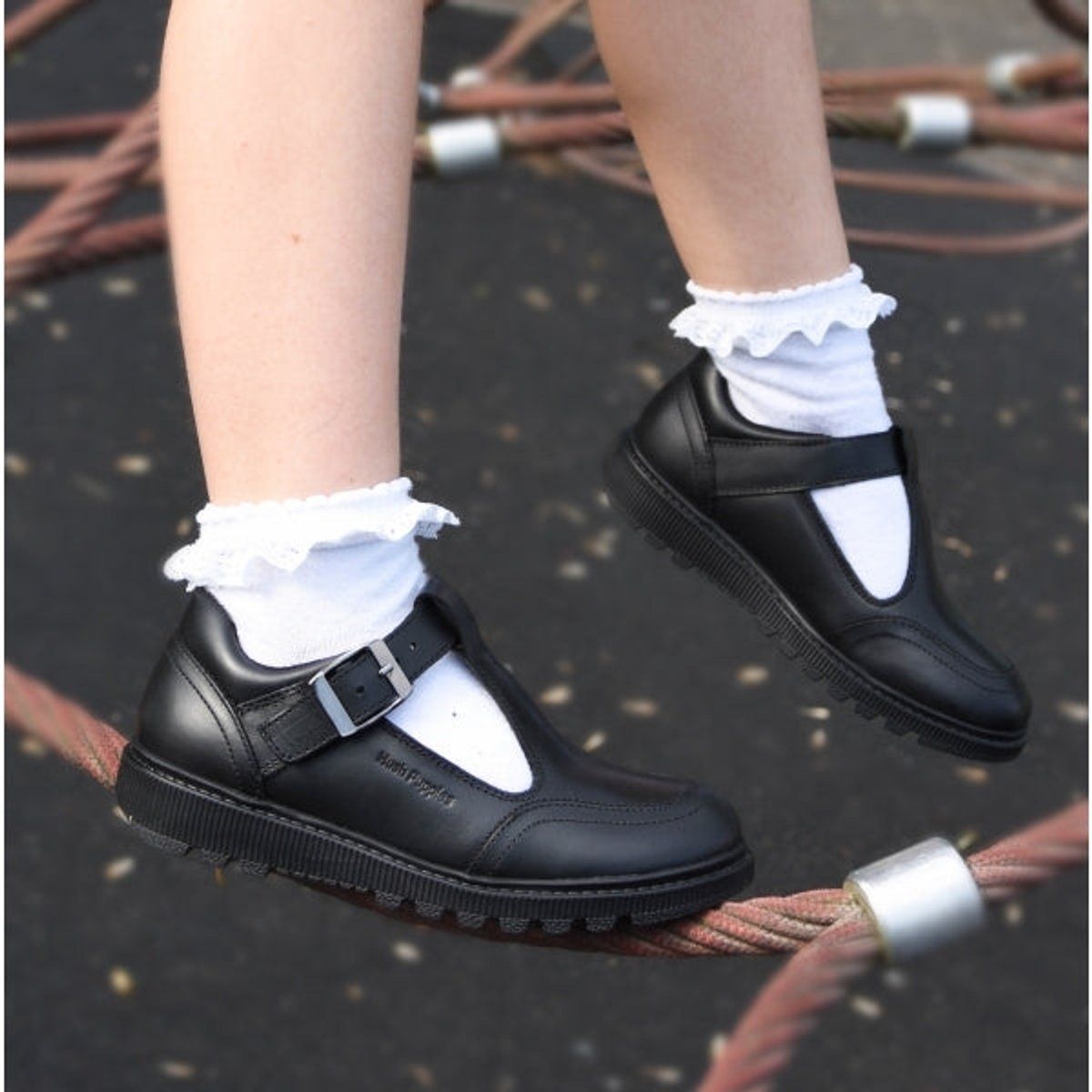 KERRY Mädchen Schulschuhe Schwarz
