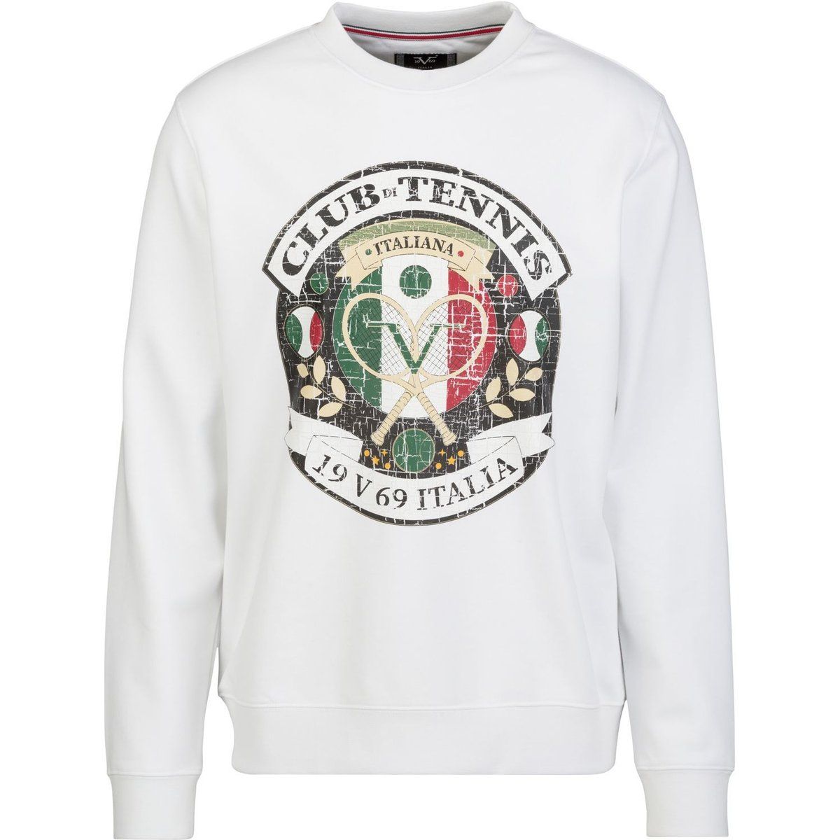 Baumwoll-Sweatshirt mit Grafikprint