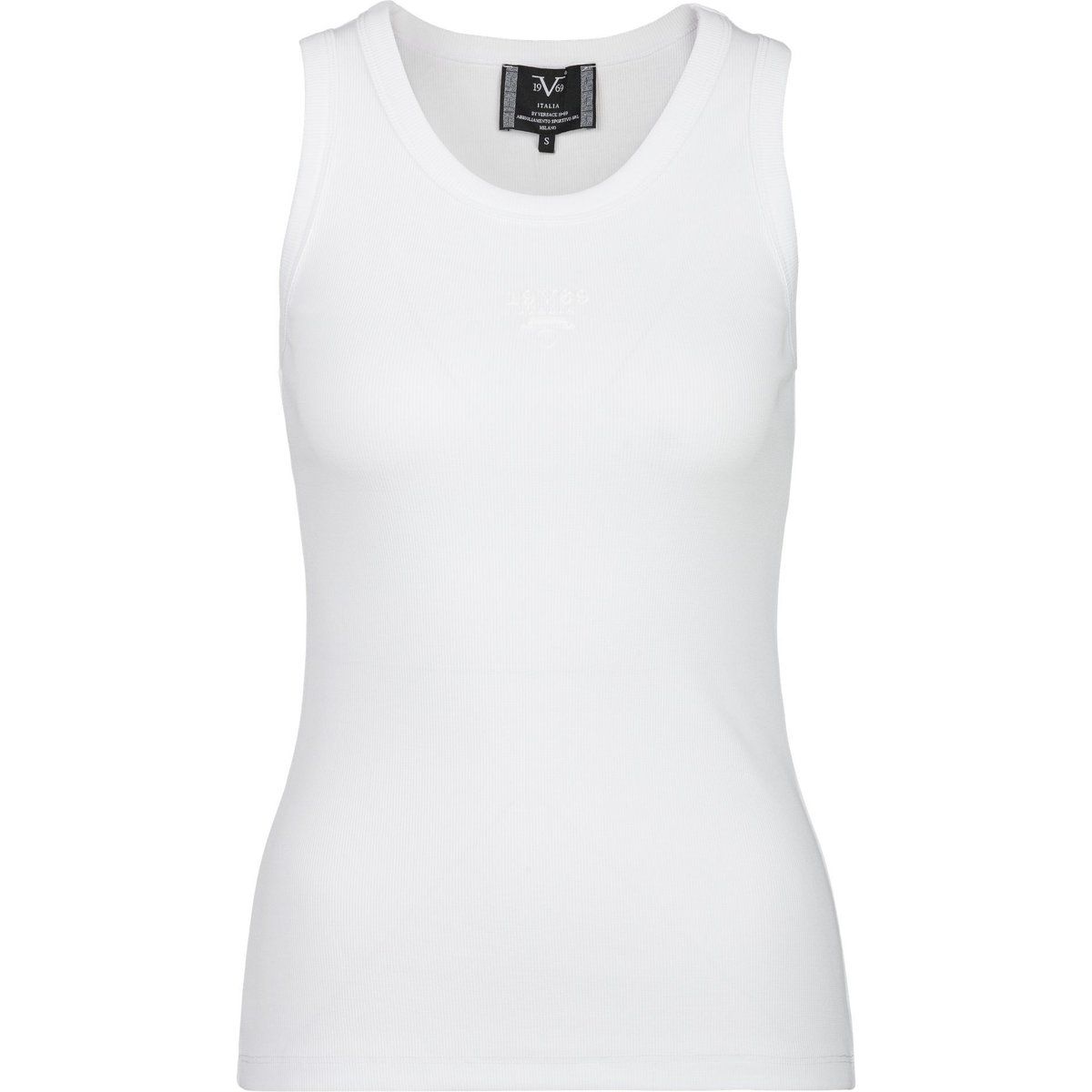 Klassisches Rippen-Tanktop aus Baumwolle
