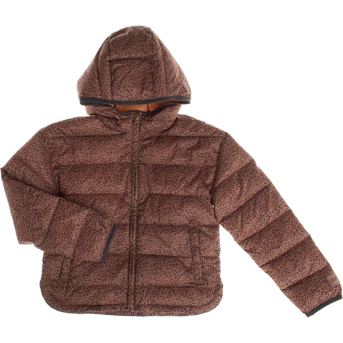 Gesteppte leichte Pufferjacke mit Kapuze für Mädchen