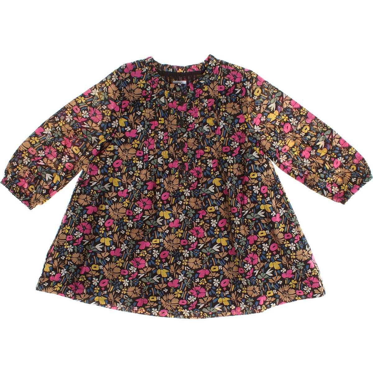 Langärmliges Kleid mit Blumenmuster