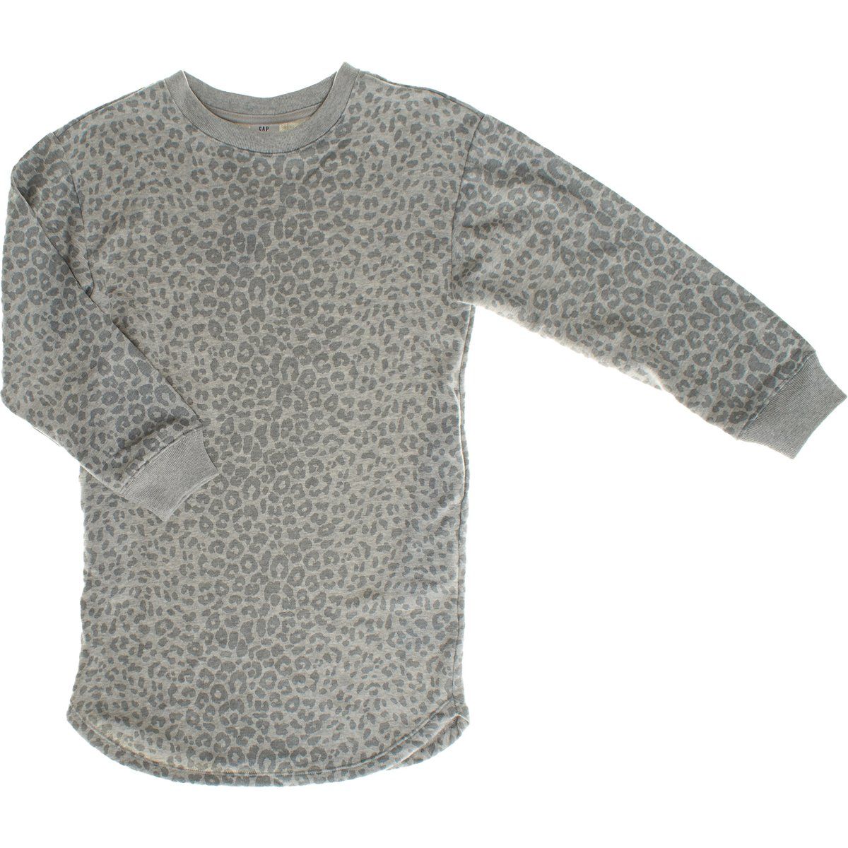 Sweatshirtkleid für Mädchen mit Leopardenmuster