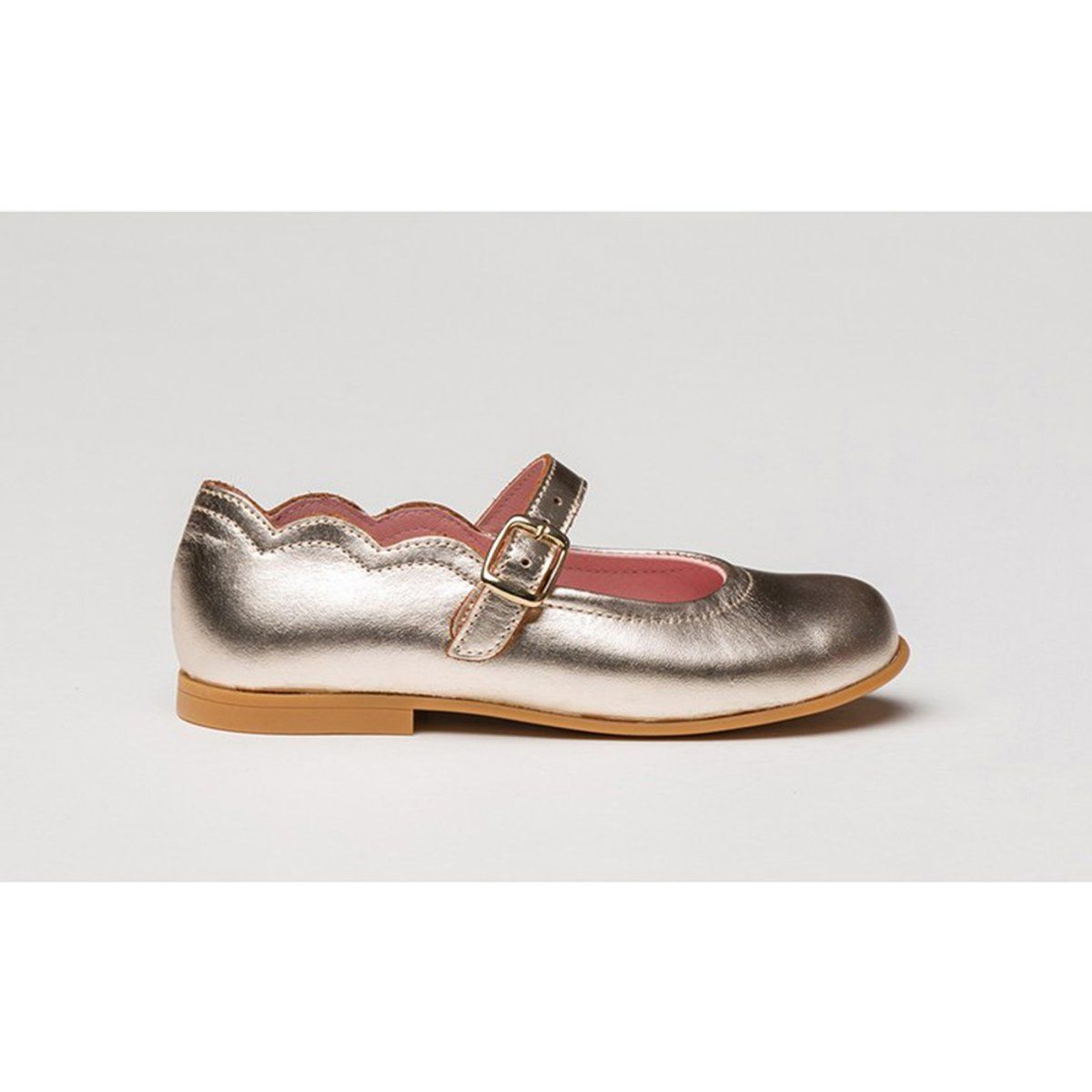 Goldene Mary Jane Schuhe für Mädchen