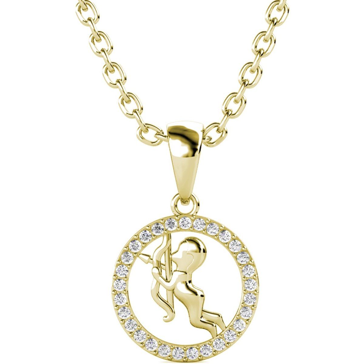 Goldene Schütze Sternzeichen Halskette