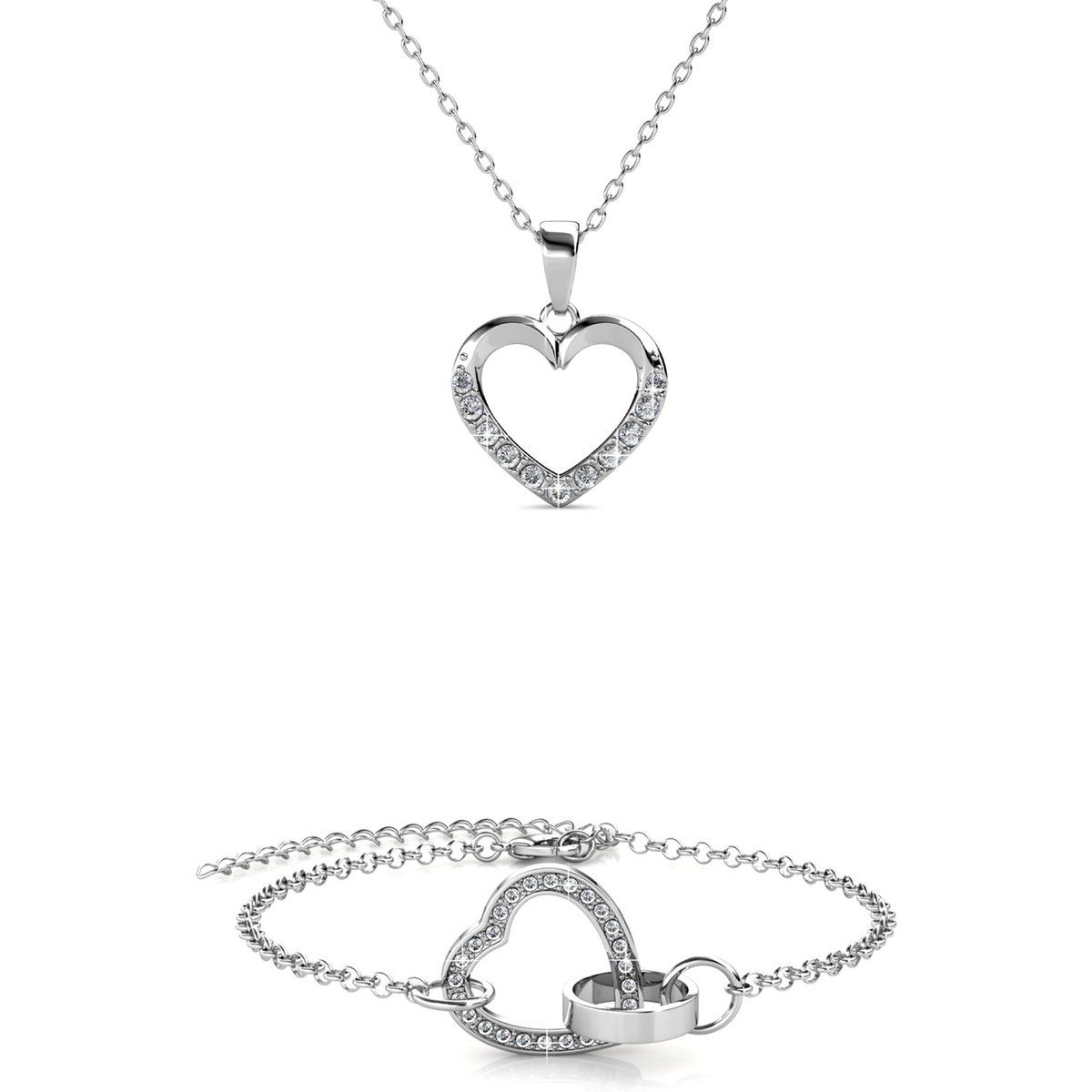 Herzanhänger Schmuckset