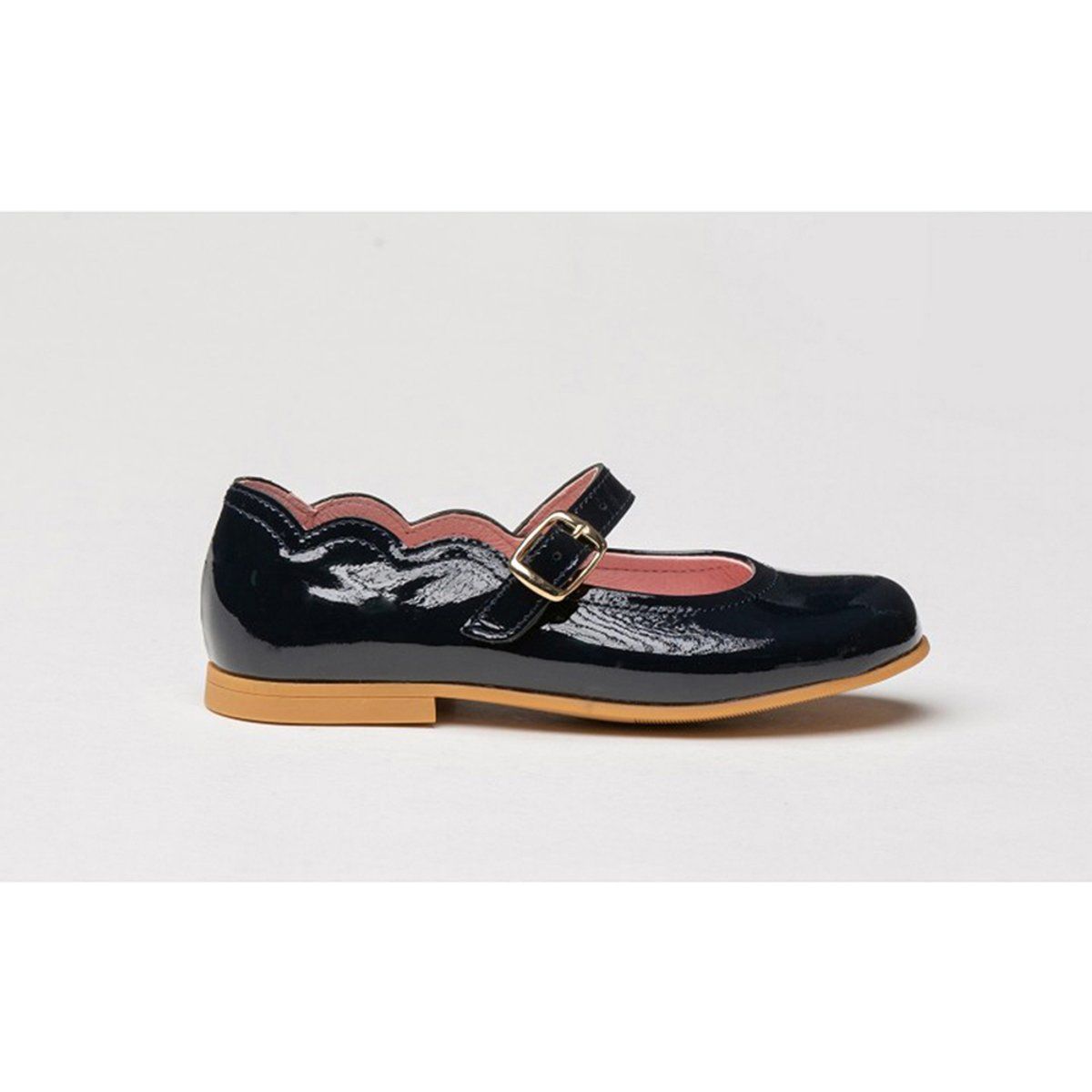 Schwarzer Lackleder Mary Jane Schuh