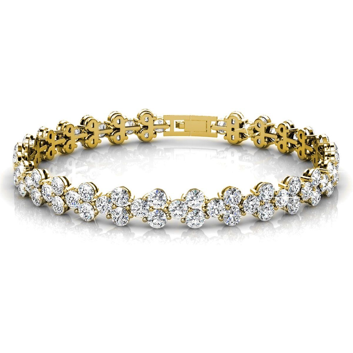 Funkelndes Zirkonia-Gliederarmband