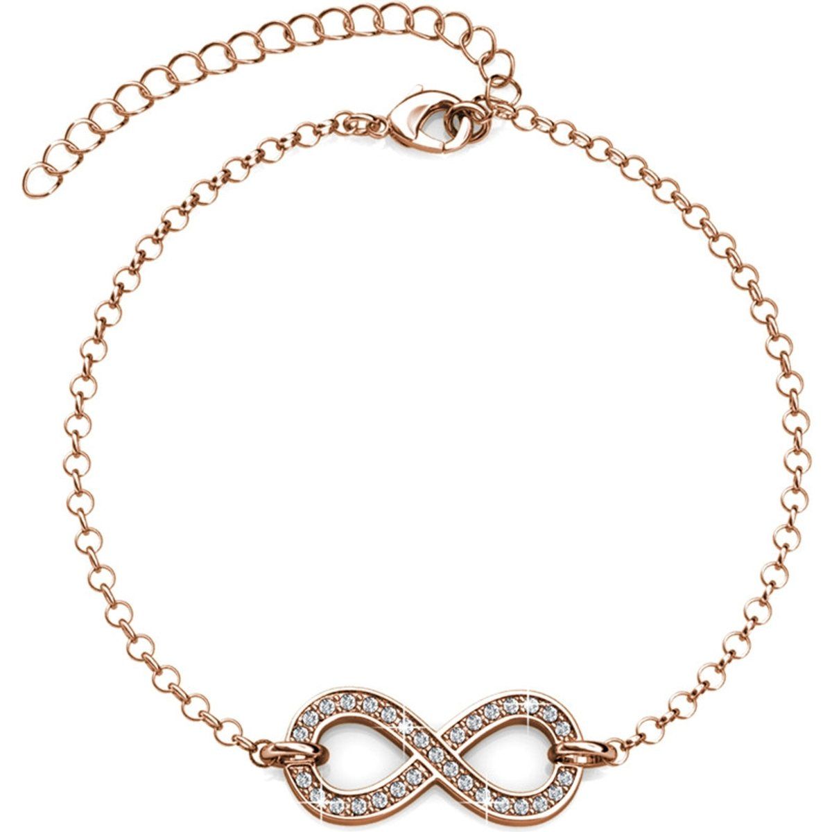 Schimmerndes Armband mit Unendlichkeitssymbol