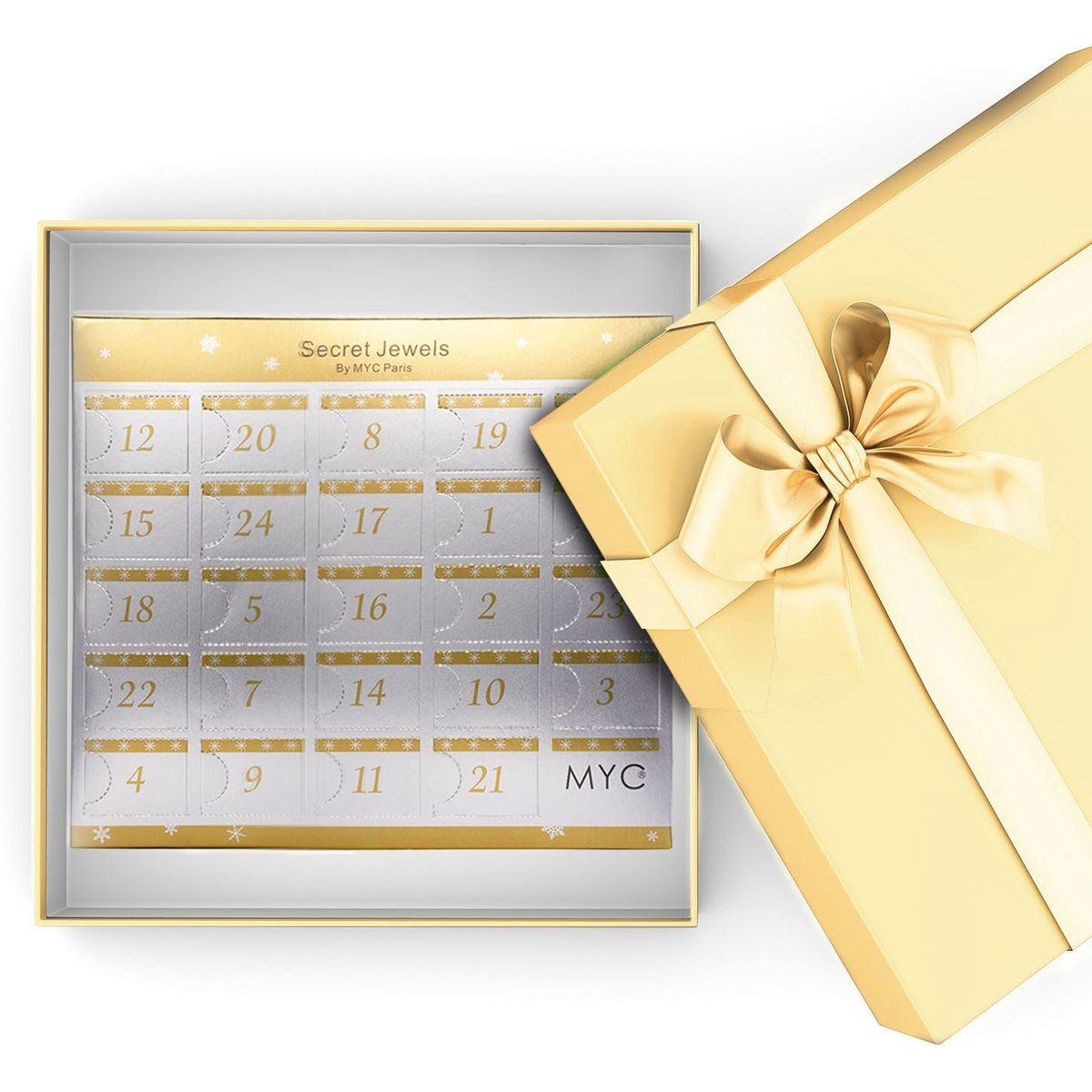 Eleganter Schmuck- und Kristall-Adventskalender