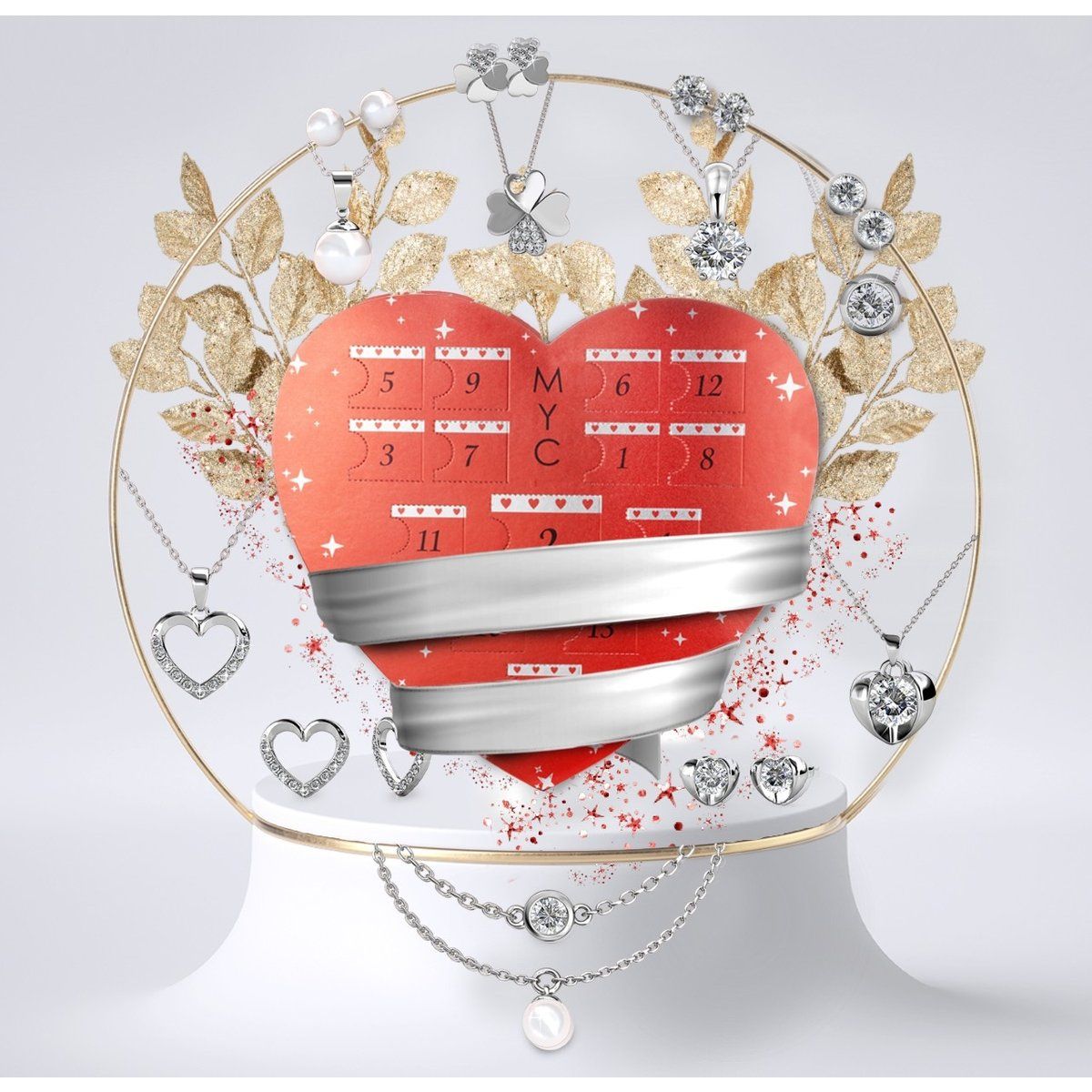 Adventskalender Schmuck Geschenk Set