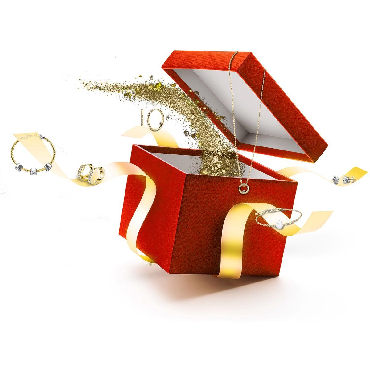 Exquisite 24-teilige Goldschmuck-Kollektion