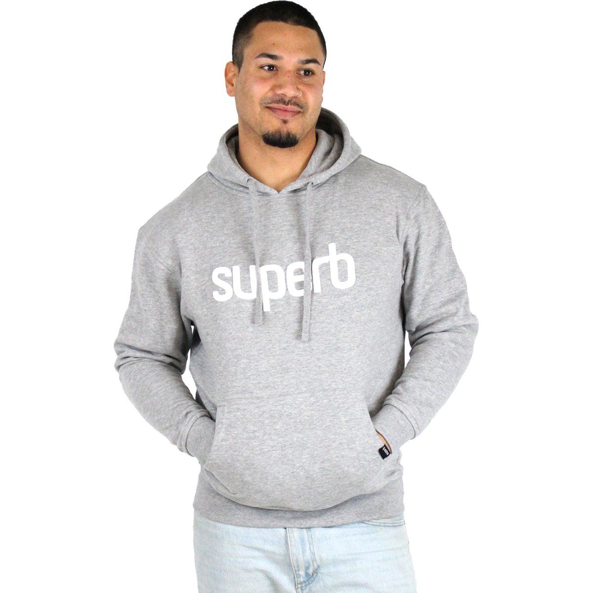 Lässiger Fleece-Hoodie mit Logo