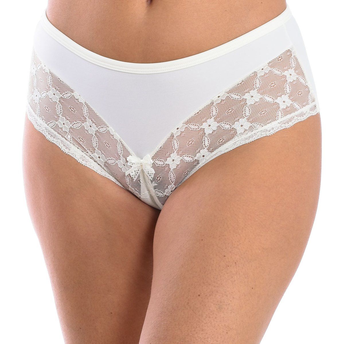 Culotte-Panty mit Spitzeneinsatz